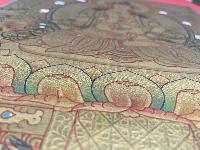 Tibetan Buddhist Thangka Of [vajrasattva], Real 24k Gold, [hand Painted]