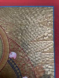 Tibetan Buddhist Thangka Of [vajrasattva], Real 24k Gold, [hand Painted]