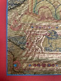 Tibetan Buddhist Thangka Of [vajrasattva], Real 24k Gold, [hand Painted]