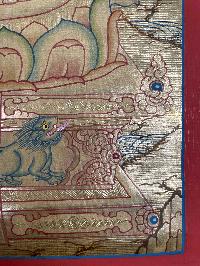 Tibetan Buddhist Thangka Of [vajrasattva], Real 24k Gold, [hand Painted]