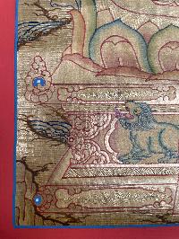 Tibetan Buddhist Thangka Of [vajrasattva], Real 24k Gold, [hand Painted]