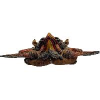 Buddhist Handmade Mask Of Garuda, [antique, Yellow Color]