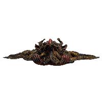Buddhist Handmade Mask Of Garuda, [antique, Red Color]
