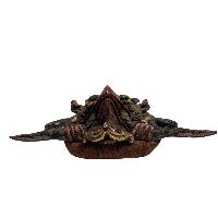 Buddhist Handmade Mask Of Garuda, [antique, Red Color]