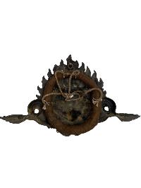 Buddhist Handmade Mask Of Garuda, [antique, Blue Color]