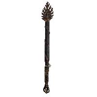 Buddhist Handmade Fire Sword Vajra At Handle, [antique Finishing]