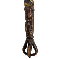 Buddhist Handmade Fire Sword Vajra At Handle, [antique Finishing]
