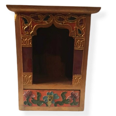 Wooden Altar [chesum] Base, Throne For Statue [traditional Color]