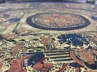 Tibetan Buddhist Thangka Painting Of Pancha Buddha Mandala, [hand Painted]