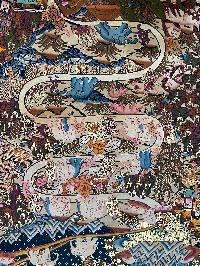 Tibetan Buddhist Thangka Painting Of The Way To Heaven, [hand Painted]