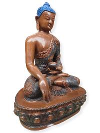 Buddhist Statue Of Shakyamuni Buddha, [chocolate Oxidized]
