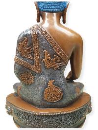 Buddhist Statue Of Shakyamuni Buddha, [chocolate Oxidized]