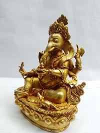 Ganesh Statue, Buddhist Statue Of Ganesh, [full Gold Plated]