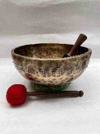 Buddhist Hand Beaten Full Moon] Singing Bowl, [select Accessories]