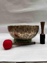 Buddhist Hand Beaten Full Moon] Singing Bowl, [select Accessories]