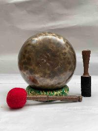 Buddhist Hand Beaten [full Moon] Singing Bowl, [select Accessories]