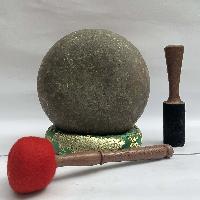 [old] Hand Beaten Bronze [kopre] Singing Bowl With [antique], [select Accessories]