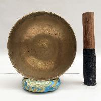 [old] Hand Beaten Bronze [kopre] Singing Bowl With [antique], [select Accessories]