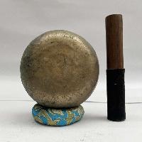 [old] Hand Beaten Bronze [kopre] Singing Bowl With [antique], [select Accessories]