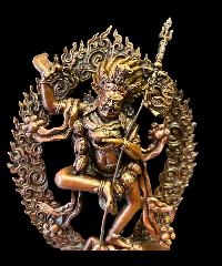[hq], Statue Of [male] Vajravarahi - Dorje Phagmo,(throma Nagmo) Copper Oxidized