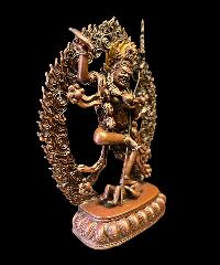 [hq], Statue Of [male] Vajravarahi - Dorje Phagmo,(throma Nagmo) Copper Oxidized