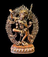 [hq], Statue Of [male] Vajravarahi - Dorje Phagmo,(throma Nagmo) Copper Oxidized