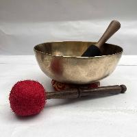 Buddhist Hand Beaten [jambati] Singing Bowl, With Plain, [select Accessories]