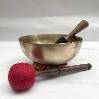 Buddhist Hand Beaten [jambati] Singing Bowl, With Plain, [select Accessories]