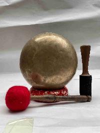 [old], Buddhist Hand Beaten [manipuri] Singing Bowl, With Plain, [select Accessories]