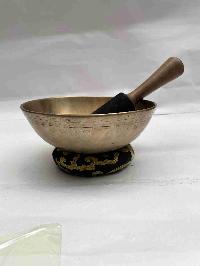 [old], Buddhist Hand Beaten [manipuri] Singing Bowl, With Plain, [select Accessories]