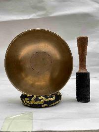 [old], Buddhist Hand Beaten [manipuri] Singing Bowl, With Plain, [select Accessories]