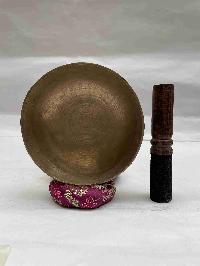 [old], Buddhist Hand Beaten [manipuri] Singing Bowl, With Plain, [select Accessories]