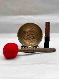 [old], Buddhist Hand Beaten [kopre] Singing Bowl, With Plain, [select Accessories]
