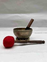 [old], Buddhist Hand Beaten [kopre] Singing Bowl, With Plain, [select Accessories]