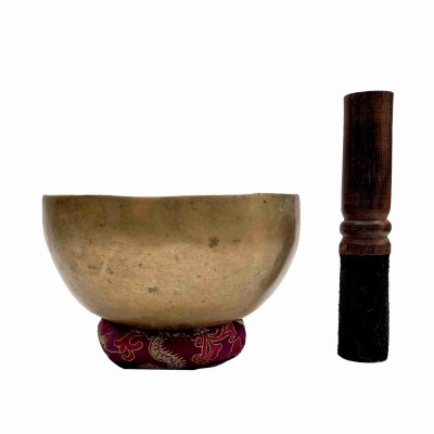 [old], Buddhist Hand Beaten [kopre] Singing Bowl, With Plain, [select Accessories]