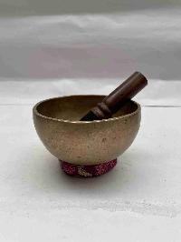[old], Buddhist Hand Beaten [kopre] Singing Bowl, With Plain, [select Accessories]