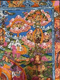 Buddhist Handmade Thangka Painting Of Buddha Life Story, [real Gold, Hand Painted]
