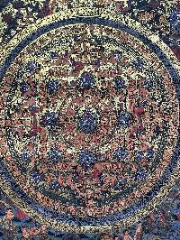 Buddhist Handmade Thangka Painting Of Mandala, [real Gold, Hand Painted]