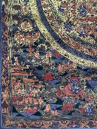Buddhist Handmade Thangka Painting Of Mandala, [real Gold, Hand Painted]
