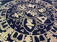Buddhist Handmade Thangka Painting Of Mantra Mandala, [real Gold], [hand Painted]