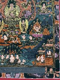 Buddhist Handmade Thangka Painting Of Buddha Life Story, [real Gold], [hand Painted]