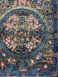 Buddhist Handmade Thangka Painting Of Mandala, [real Gold], [hand Painted]