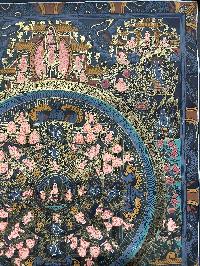 Buddhist Handmade Thangka Painting Of Mandala, [real Gold], [hand Painted]