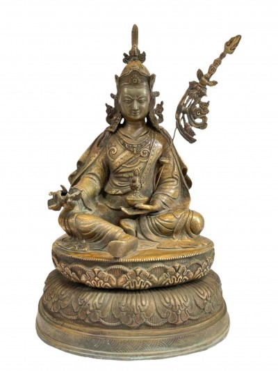 Buddhist Handmade Statue Of Padmasambhava, [bronze Finishing]