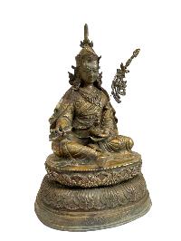 Buddhist Handmade Statue Of Padmasambhava, [bronze Finishing]