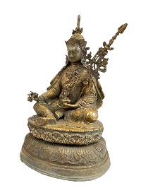 Buddhist Handmade Statue Of Padmasambhava, [bronze Finishing]