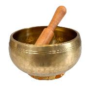 Amitabha Buddha Embossed Singing Bowls [casting], [brass], [etched Designs], [select Accessories]