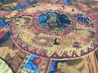 Buddhist Handmade Thangka Painting Of Wheel Of Life, [hand Painted]