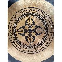 Handmade [gong], Bronze Chau Gong, Tam-tam Gong, Symphonic Gong With [double Dorje] Etching