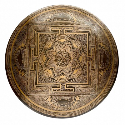 Handmade [gong], Bronze Chau Gong, Tam-tam Gong, Symphonic Gong With [mandala] Etching